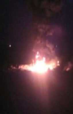 Botaş Petrol Boru hattında yangın