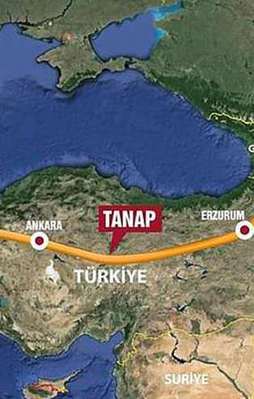 TANAP projesine 2 ülkeden gaz