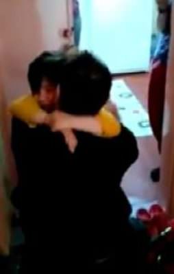 Baba ile oğlunun duygulandıran buluşması