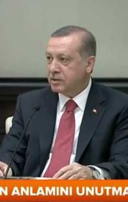 Erdoğan çocukları Külliye'de kabul etti