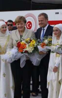 Merkel, Tusk ve Timmermans Gaziantep'te