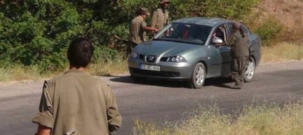 Yol kesen PKK’lılar polise denk geldi!
