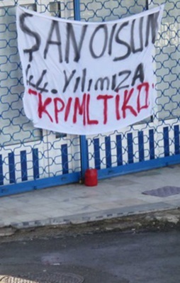 İstanbul'da polisi alarma geçiren pankart