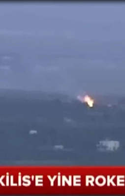 A Haber canlı yayındayken roket düştü