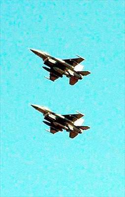 İnlerine bomba yağdı