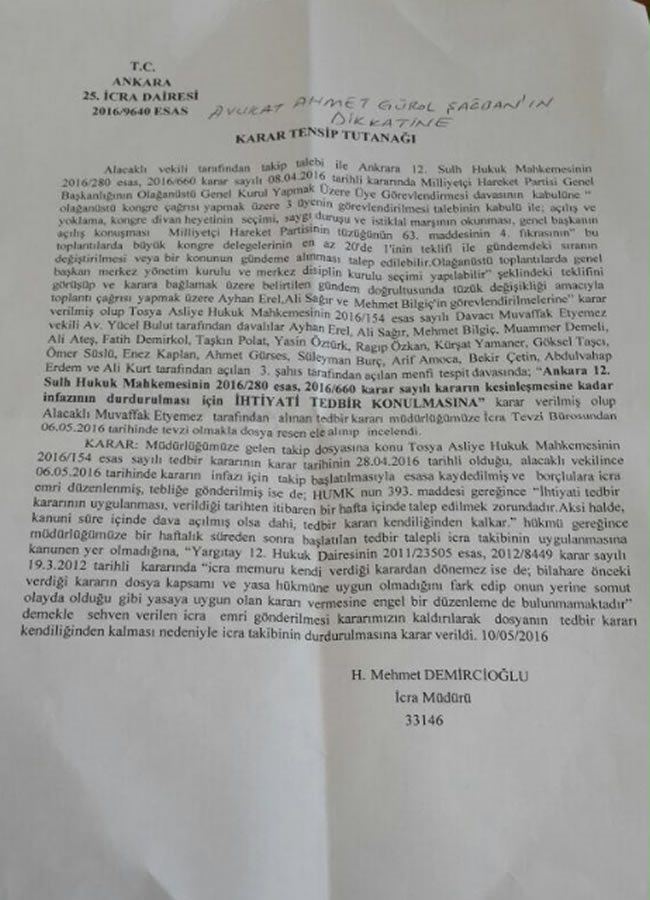 Mahkemeden MHP için kritik karar-1