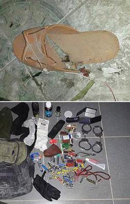 Terliğe ve silaha patlayıcı tuzaklamışlar!