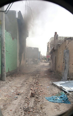 Teröristlerle çatışma anı böyle görüntülendi