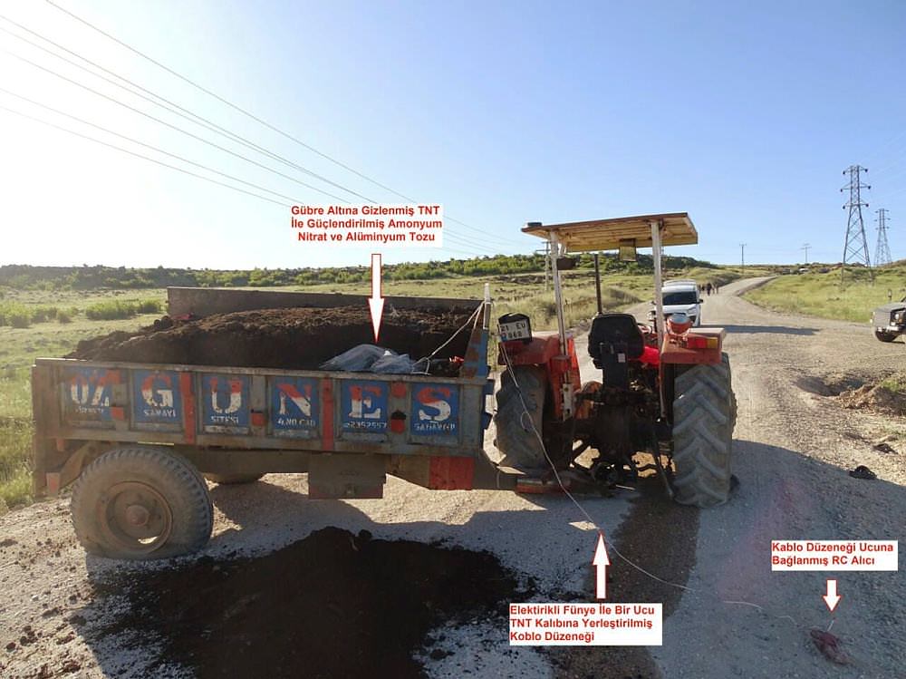 Diyarbakır'da bomba yüklü traktör yakalandı-1