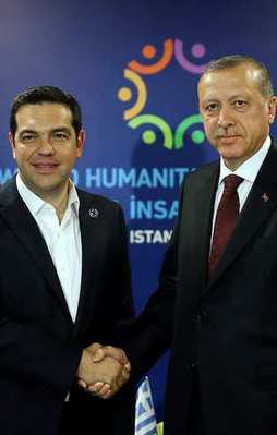 Cumhurbaşkanı Erdoğan Çipras'la görüştü