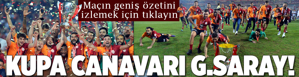 Ziraat Türkiye Kupası Galatasaray’ın!