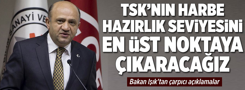 Harbe hazırlık en üst noktaya çıkarılacak