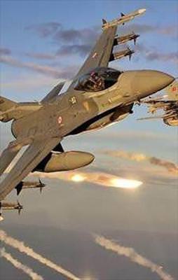 İnlerine bomba yağdı