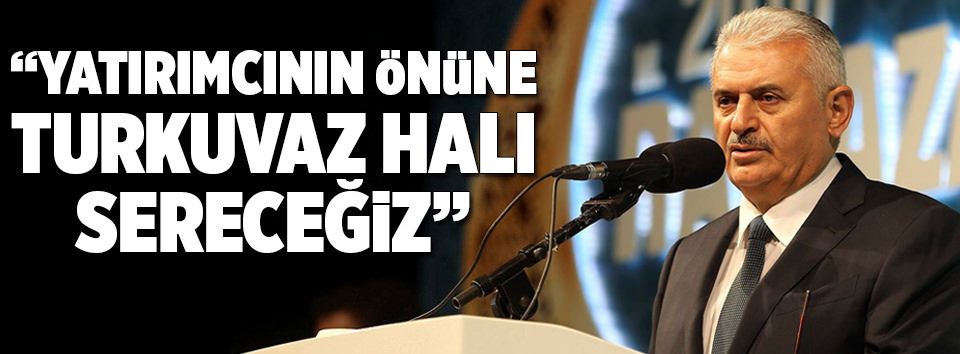 Yatırımcının önüne turkuvaz halı sereceğiz