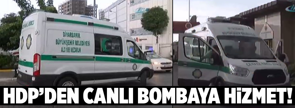 HDP’li belediyeden canlı bombaya hizmet!