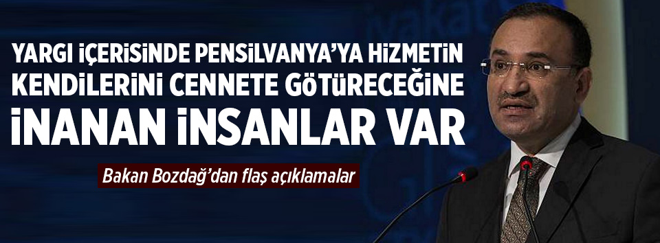 Bakan Bozdağ’dan flaş açıklamalar