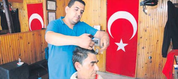 Başını yaktı!