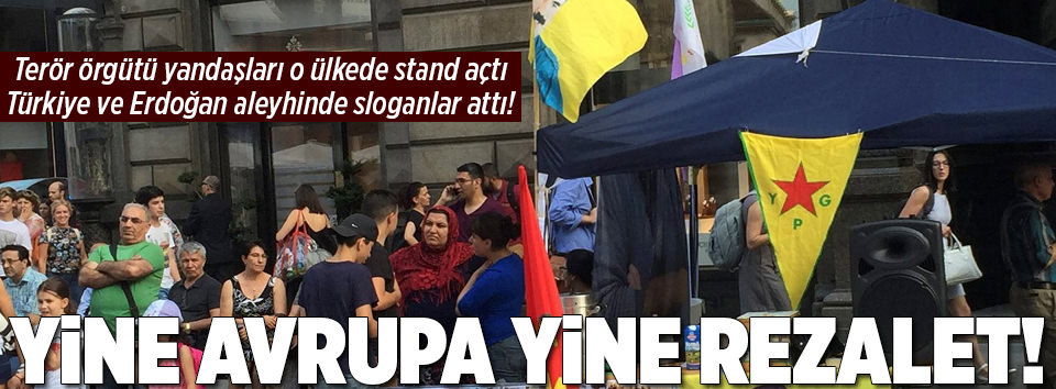 Terör örgütü yandaşları Viyana’da stand açtı