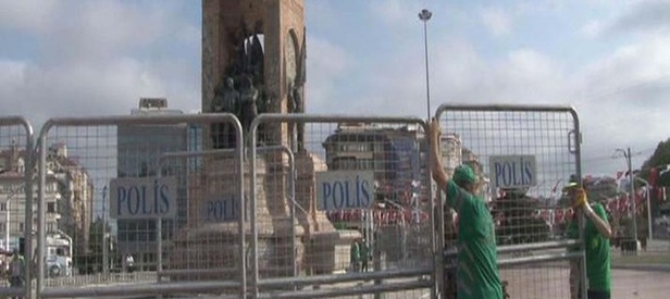 Taksim Meydanı’na bariyerli güvenlik önlemi