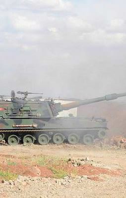 TSK rejim güçlerini bombardımana tuttu