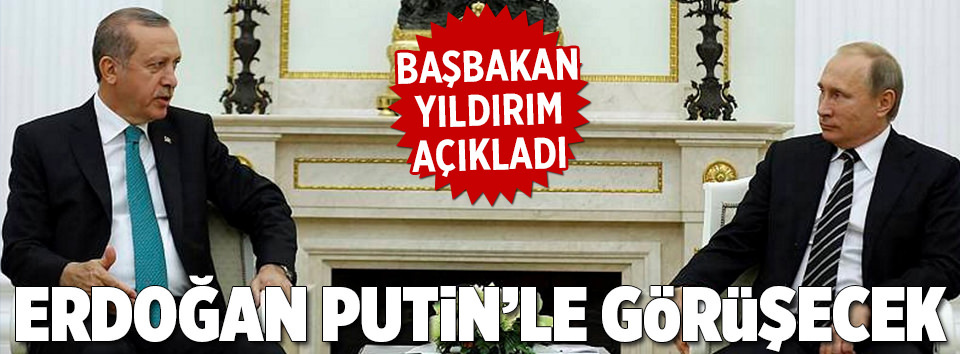 Cumhurbaşkanı Erdoğan Putin ile görüşecek