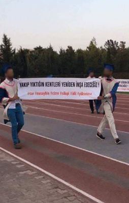 Mezuniyet töreninde PKK propagandası