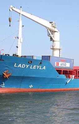 Yardım gemileri İsrail'e ulaştı