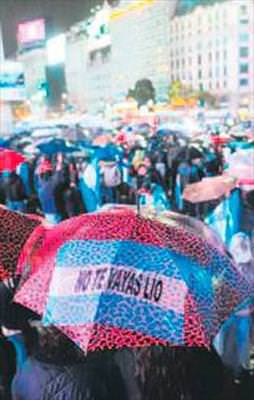 Binlerce kişi Messi için sokağa döküldü