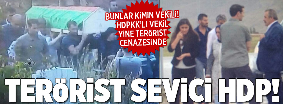 HDP’li vekiller terörist cenazesinde!