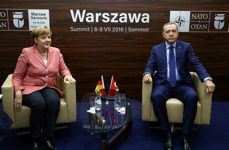 Cumhurbaşkanı Erdoğan, Merkel ile görüştü