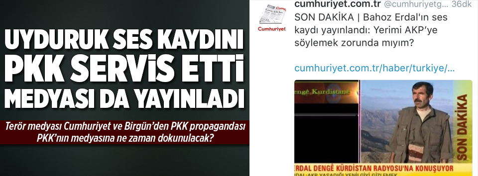 PKK servis etti medyası yayınladı
