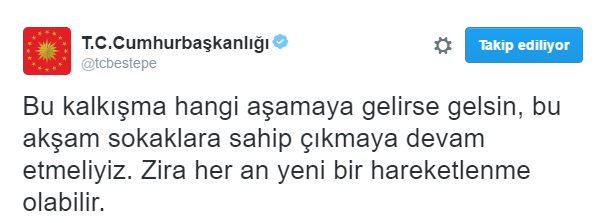 Cumhurbaşkanlığı'ndan önemli çağrı-1