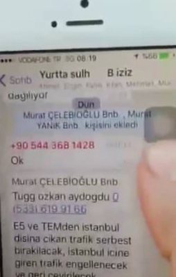 Darbeciler WhatsApp grubu kurmuş!