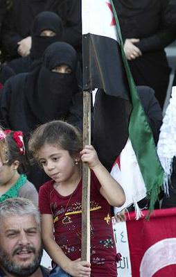 İdlib'te Türkiye'ye destek yürüyüşü