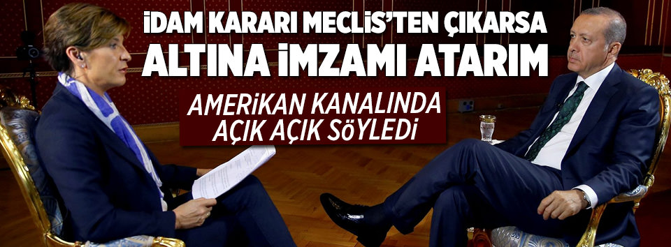 Cumhurbaşkanı Erdoğan’dan ’idam’ açıklaması