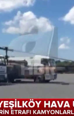 Helikopterlerin uçuşu böyle engellendi