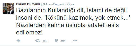 Firari terörist Dumanlı'dan alçakça tweetler!-2