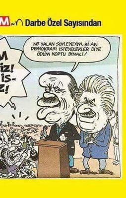 Leman Dergisi darbeyi durduran milletle alay etti