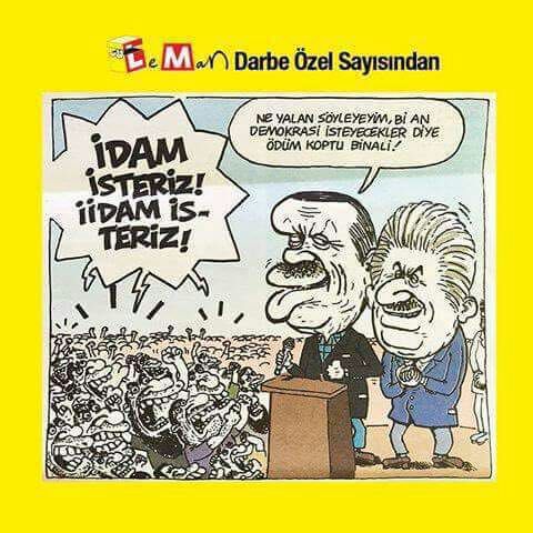 Leman Dergisi darbeyi durduran milletle alay etti