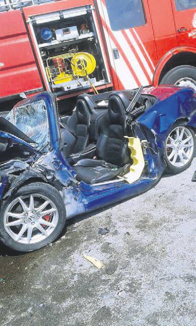 Canlı yayında kaza