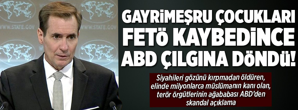 ABD’li sözcüden skandal açıklama