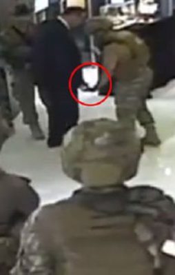 O baskından böyle kurtulmuş!