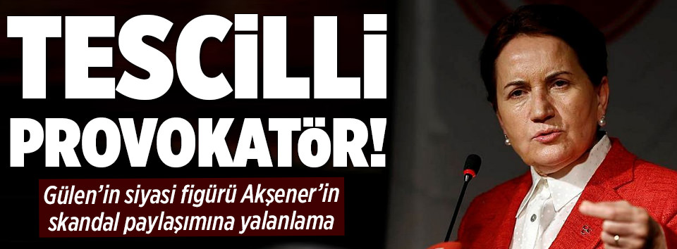 Tescilli provokatör Meral Akşener!
