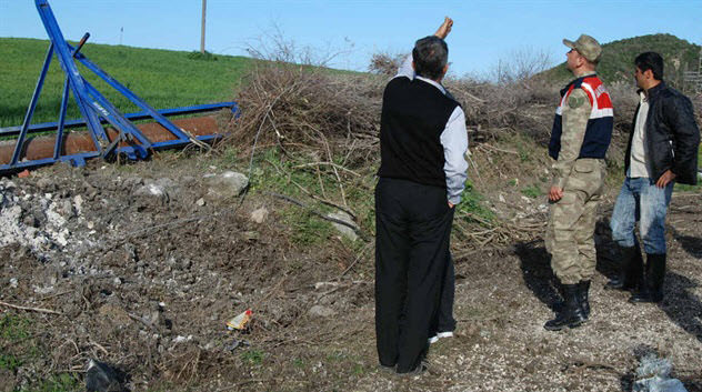 Hatay'a 17 adet top mermisi düştü