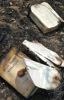 Gülen'in kitaplarını imha etmek isterken ormanı yaktılar