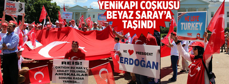 Yenikapı coşkusu Beyaz Saray’a taşındı