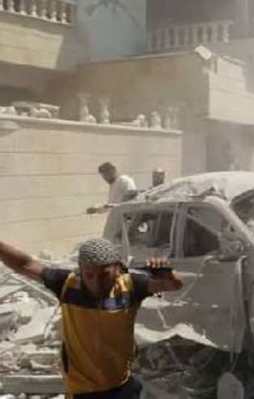 Esed'in uçakları yine katliam yaptı