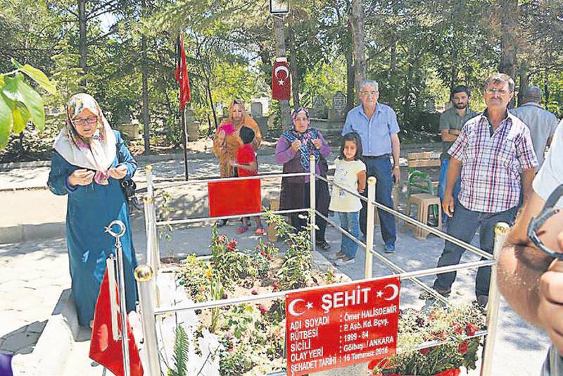 Şehide sevgi seli