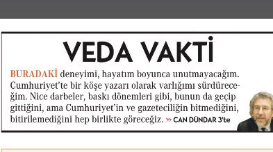 Can Dündar Cumhuriyet gazetesinden istifa etti-1