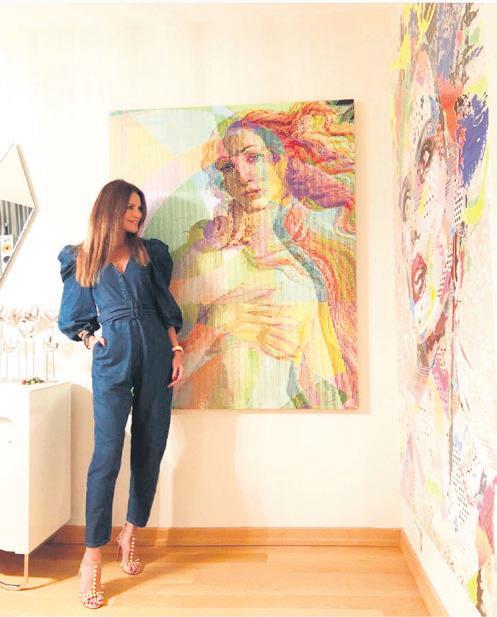 Uğur Akkuş'dan Ebru Şallı'ya sanatsal jest... Alea Pınar Du Pre imzalı...-1